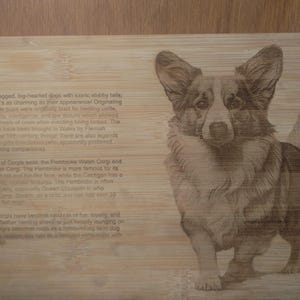 Dog Breed Origin Bamboo Serving Board: Dog Lover Gift