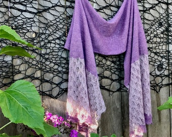 Bella Victorian Long Shawl Knitting Pattern