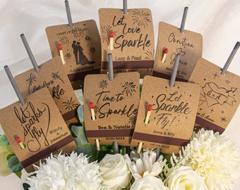 SPARKLER TAGS - 8 new designs, Let Love Sparkle, suitable for weddings, birthdays, anniversaries, and engagement parties.