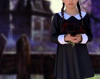 The ADDAMS FAMILY, Wednesday's Dress, Girl's sizes 2 - 6