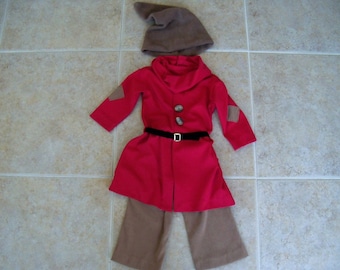 Grumpy the Dwarf Children's Costume, Size 12 Months - Size 6