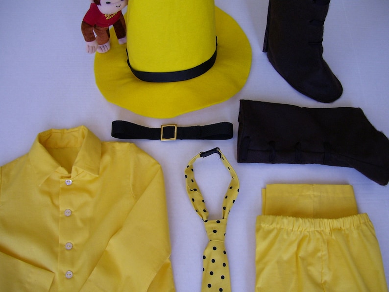 Man in the Yellow Hat Children's Costume Child Sizes Etsy