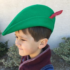 Peter Pan/Robin Hood Felt Hat - Child Size