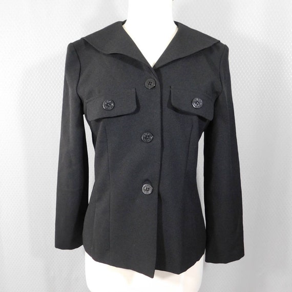 Blazer - Vintage Blazer - Vintage Black Sailor Bl… - image 1