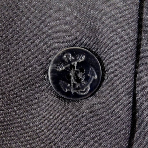 Blazer - Vintage Blazer - Vintage Black Sailor Bl… - image 3