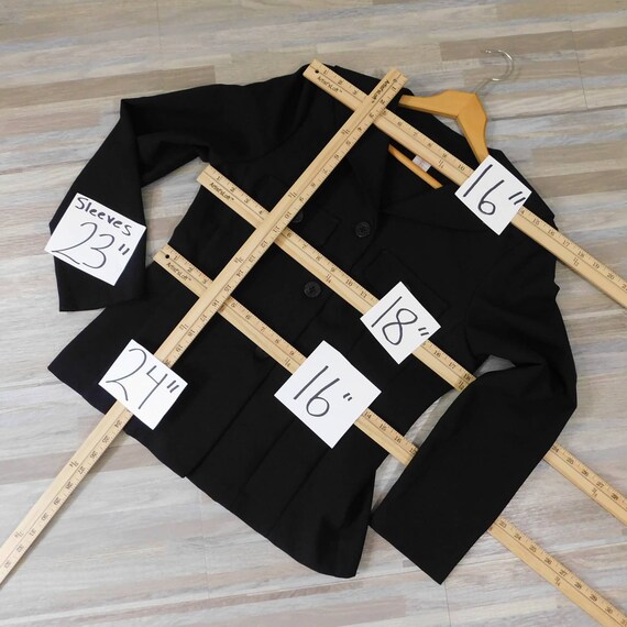 Blazer - Vintage Blazer - Vintage Black Sailor Bl… - image 4