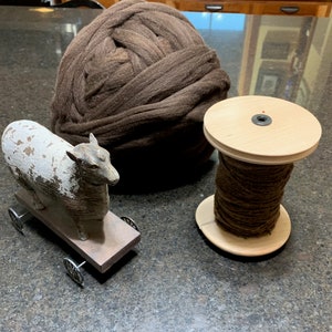 Natural undyed ESPRESSO MERINO top  for spinning, felting, knitting         SALE                                     8 ounces