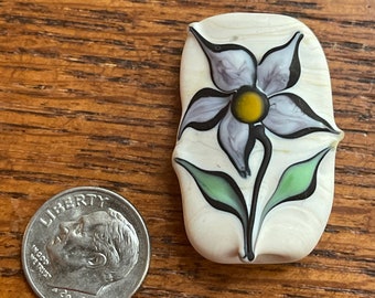 Sunflower, Lampwork Bead Simply Lampwork by Nancy Gant, SRA G55