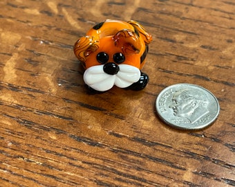 Tiger BHB, Lampwork Big Hole Bead, Simply Lampwork by Nancy Gant, SRA G55