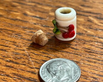 Cherry,  Miniature Glass Jar  SRA G55