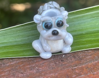Squirrel BHB, Lampwork Big Hole Bead, Simply Lampwork by Nancy Gant, SRA G55