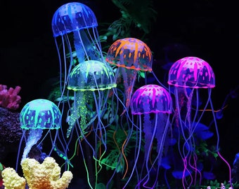 medusas artificiales luminosas para acuario