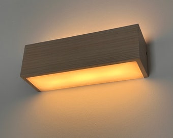 Wall lamp Unique handmade eco friendly 2700 K High quality home decor lighting Oak wooden Wall lamps Modern Natural wood lamp shade