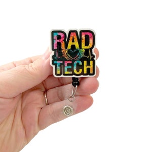 Rad Tech Skeleton Hands Badge Reel, Rad Tech, Radiology Technician,  Xray Tech, X-Ray Technician