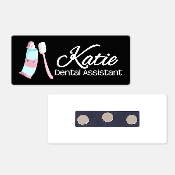 Dental Hygienist Name Tag Holder Etsy