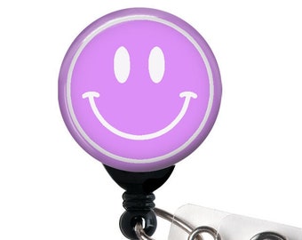 Smiley Face Badge Reel 