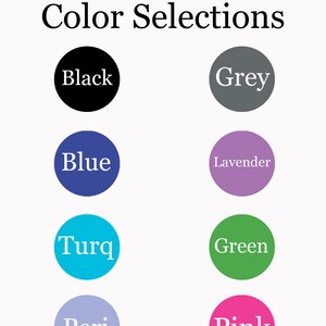 Może przedstawiać: Tabela wyboru kolor&oacute;w z ośmioma wzornikami kolor&oacute;w. Kolory to czarny, szary, niebieski, lawendowy, turkusowy, zielony, periwinkle i r&oacute;żowy.