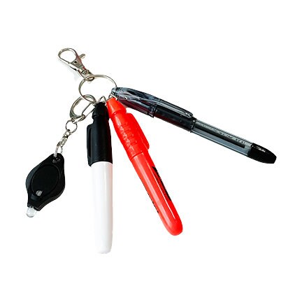 Badge Reel Accessory Mini Pen, Sharpie, Folding Scissors - Attach to Your  Badge Holder, Backpack, etc, Mini Pen Set, Mini Sharpie, Mini Highlighter