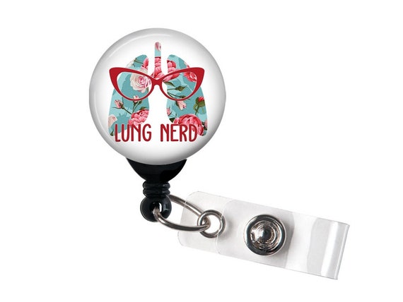 Retractable Badge Reel Lung Nerd Floral or Cheetah Badge Holder With Swivel  Clip / RT / Respiratory Therapist / Respiratory Therapy 