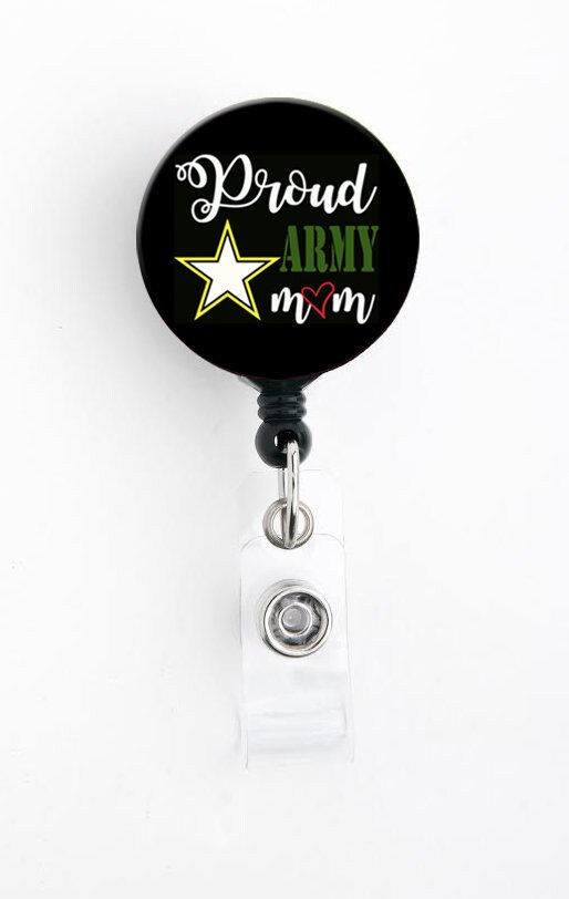 thumbnail image 2 of U.S. Army Proud Mother Of A Soldier Heart Lanyard... 2 of 13