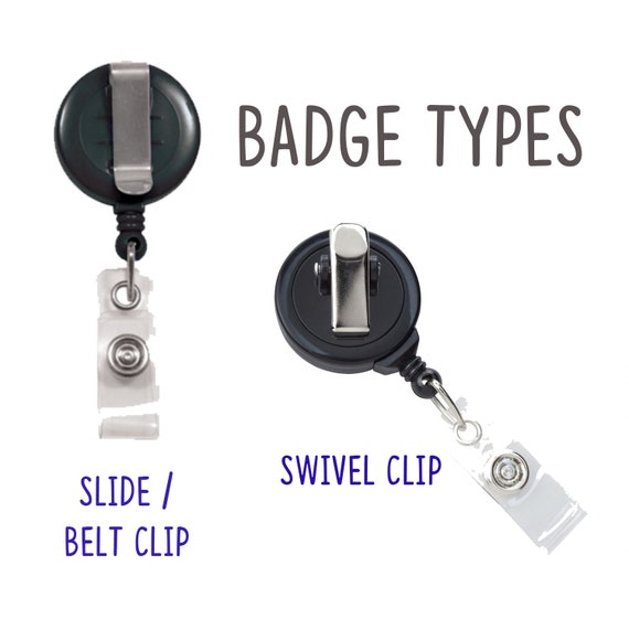Retractable Badge Reel MURSE Definition Badge Holder With Swivel