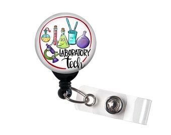 Lab Tech Badge Reel | Etsy