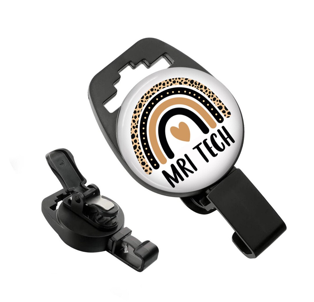 MRI Safe Badge Holder MRI Tech Boho Rainbow / Retractable Badge Holder