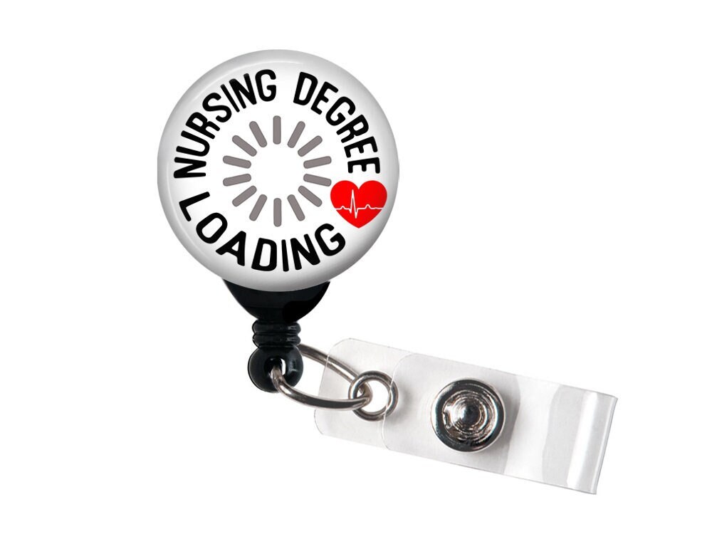Nursing Degree Loading Badge Reel, Badge Holder With Swivel Clip, Slide ...
