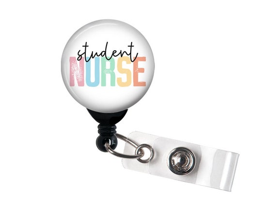 Retractable Badge Reel Student Nurse Pastel Badge Holder With