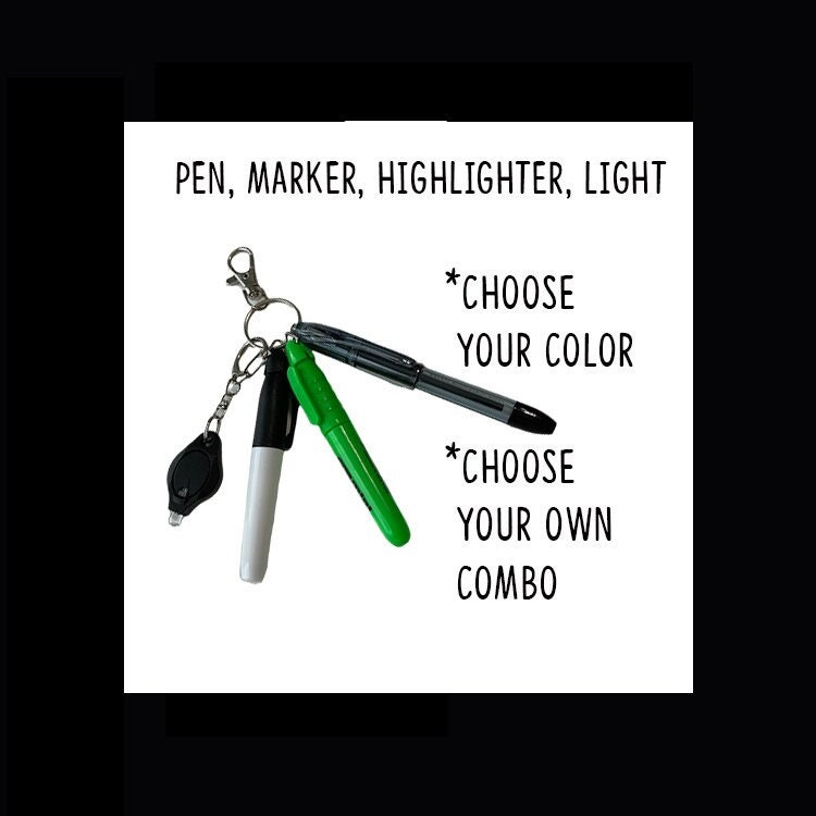 Mini & Regular BIC 4 Color Pen Clip - Mini Pen - 4 Color Pen - ID Clip -  Badge Clip - BIC Mini Pen