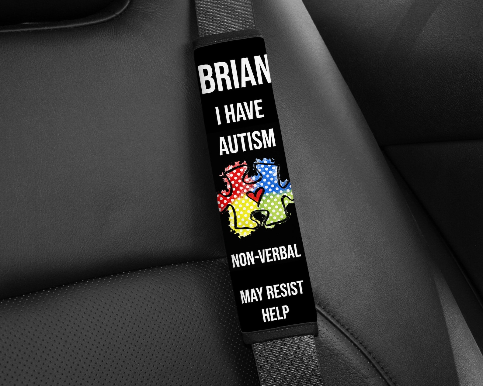 Autism Seatbelt Cover PERSONALIZED to Meet Your Needs / Seat Etsy
