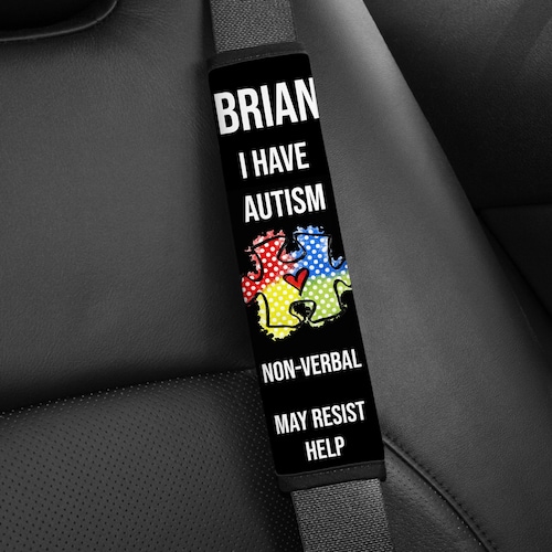 Special Needs Seat Belt Covers Autism Awareness Emergency Etsy Canada