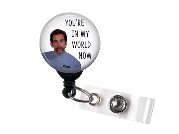 Retractable Badge Reel You're in My World Now, Badge Holder With Swivel Clip,  Slide Clip, Funny Nurse Badge, Male Nurse Badge, 1'5 Button -  Israel