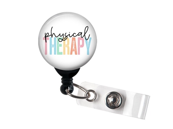 Retractable Badge Reel Physical Therapy Pastel Badge Holder With Swivel  Clip / Cute Badge / Hospital Badge / PT / Physical Therapist 