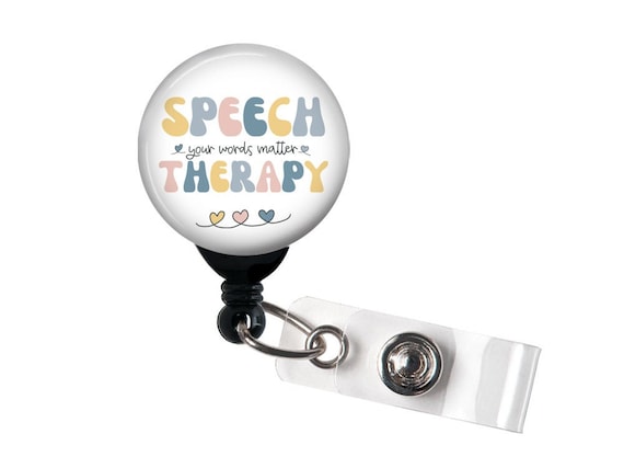 Speech Therapy Pastel Hearts Retractable Badge Reel, Badge Holder With Swivel  Clip, Belt Clip, Carabiner, Speech Therapist / Name Badge -  Canada