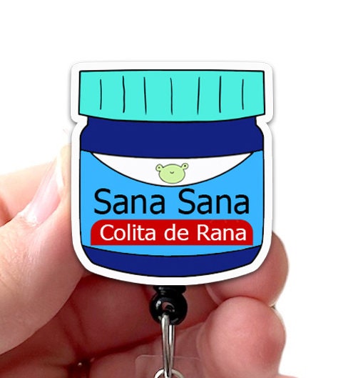 Sana Sana Colita De Rana, Acrylic Badge Reel, Vicks Vaporu