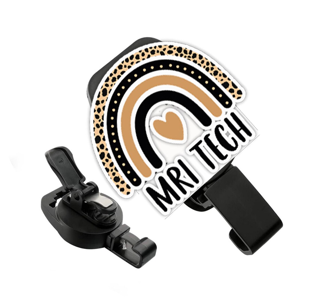 MRI Safe Badge Holder MRI Tech Rainbow Acrylic Retractable Etsy