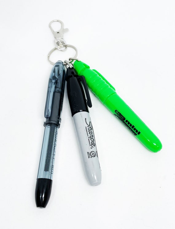 Badge Reel Accessory / Mini Pen, Permanent Marker, Highlighter