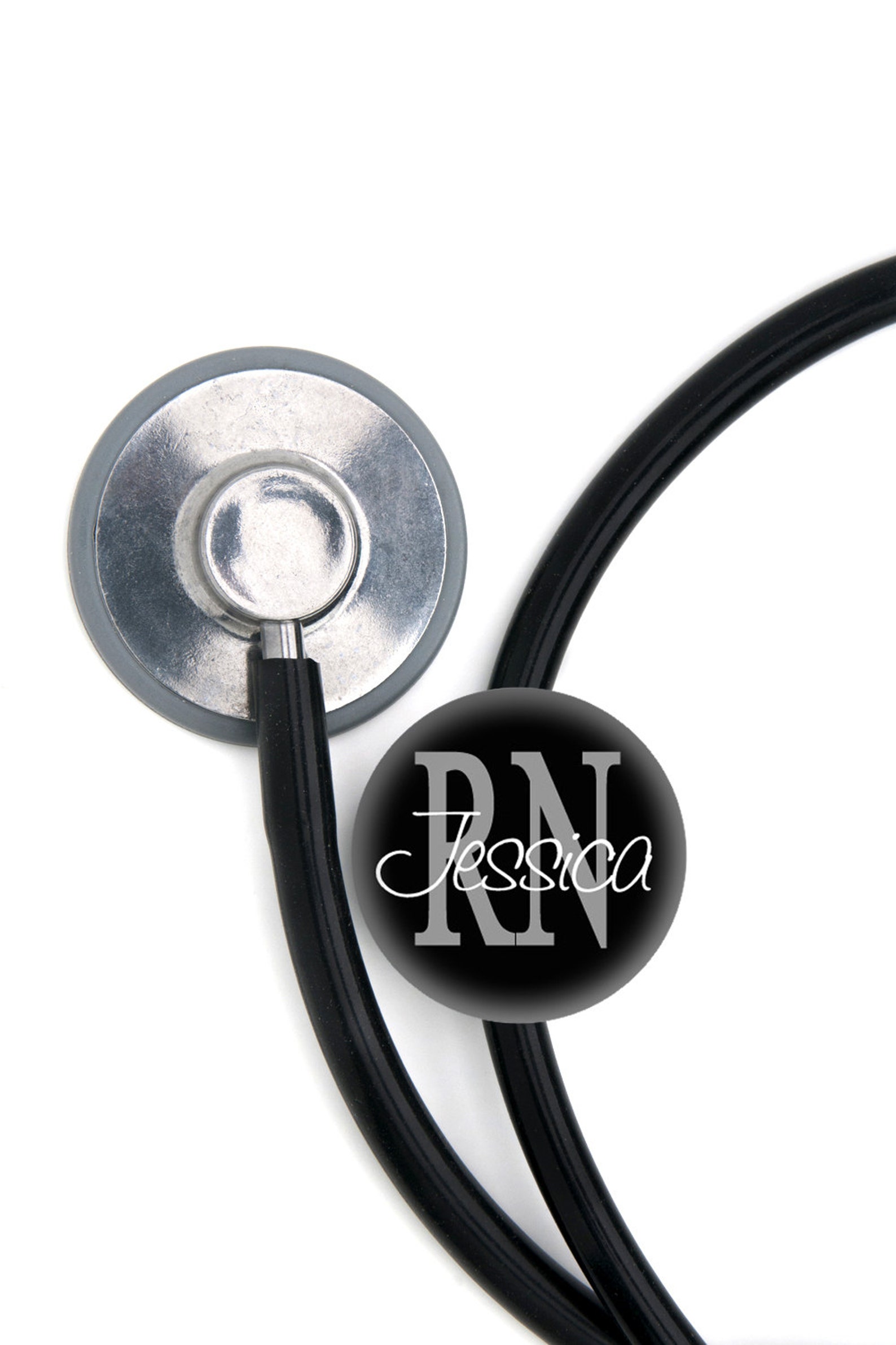 Stethoscope Identification Tag Personalized Name RN MD PT Etsy