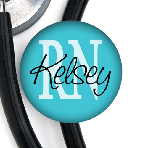 Stethoscope ID Tag Leopard Nurse Personalized Etsy