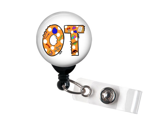Retractable Badge Reel OT Cute / Occupational Therapist / Occupational  Therapy Badge Holder With Swivel Clip -  Norway