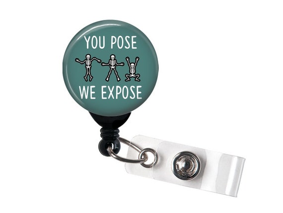 Retractable Badge Reel You Pose We Expose Badge Holder With Swivel
