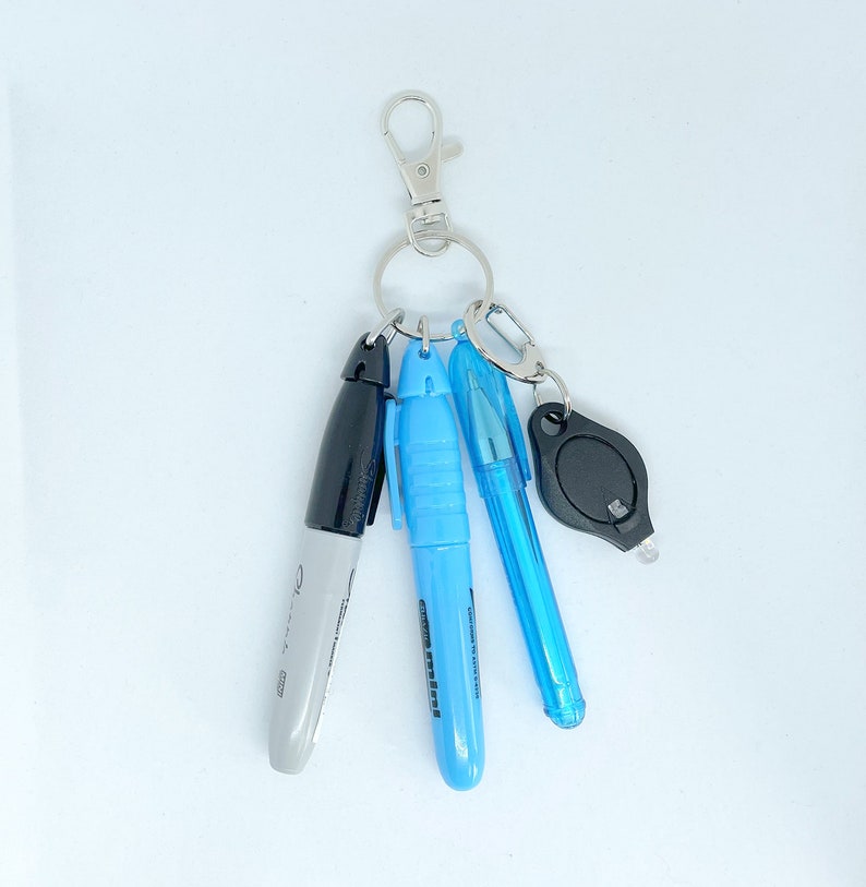 Badge Reel Accessory / Mini Pen Sharpie Highlighter LED Etsy