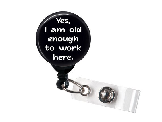Emotional Support Coworker Badge Reel Retractable ID Holder Work Name Tag  Clip
