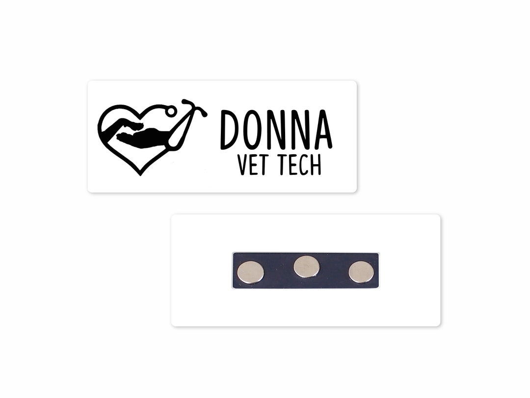 Personalized Name Tag Dog Paw Hand Steth Custom Etsy