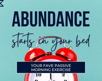 Abundance Starts in Your Bed - audio exercise