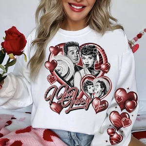 Limited Lucy and Desi Vintage, Unisex T-shirt, Tees, Sweatshirt, Gift for Women, Man, Movie Cute Romantic Gift, Fans