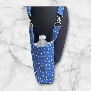 Water Bottle Sling - Bottle Carrier - Multiuse H2O Container - Beverage Holder Crossbody