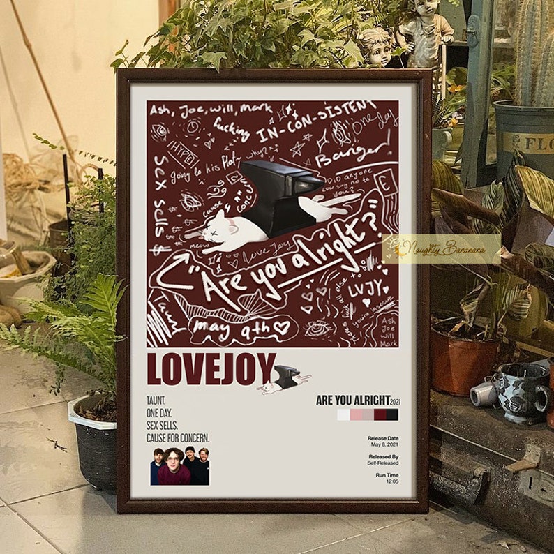 Lovejoy Are You Alright Poster / Lovejoy Album Cover Poster Etsy UK