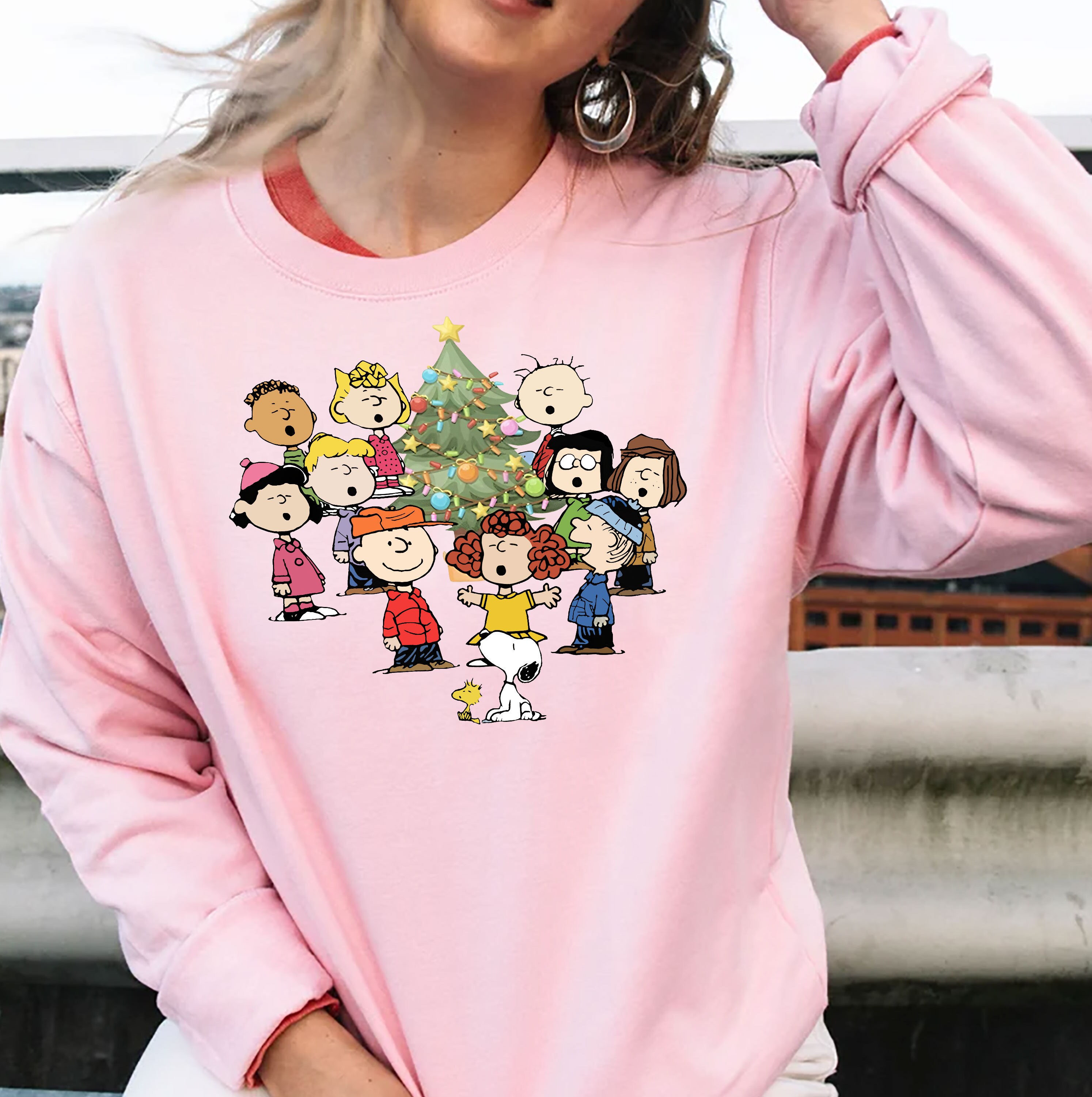 Discover Vintage Snoopy Christmas Tree Sweatshirt, Snoopy Christmas Tree Sweatshirt